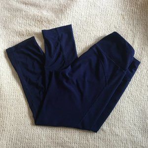 90 Degree By Reflex Navy Leggings with Mesh Detail